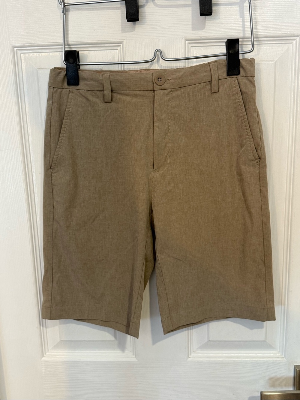 Vineyard Vines Performance Tan Flat-Front Corduroy Shorts